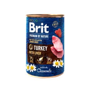 Brit Premium by Nature Turkey with Liver - консерва за кучета с пуешко и черен дроб
