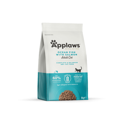 Applaws Adult Ocean Fish with Salmon - пълноценна храна с океанска риба и сьомга, за котки над 12 месечна възраст