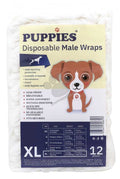 Puppies - памперси за мъжки кучета 12 броя