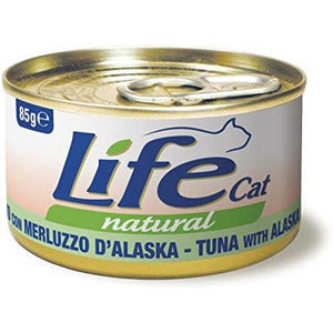 Life Cat Natural Tuna & Alaskan Code - с риба тон и мерлуза от Аляска 85 гр.