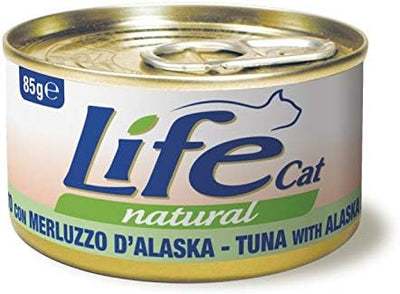 Life Cat Natural Tuna & Alaskan Code - с риба тон и мерлуза от Аляска 85 гр.