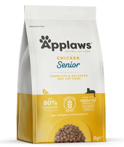 Applaws Senior Chicken  - пълноценна храна с пилешко месо, за котки над 7 години