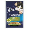 Felix Fantastic Rabbit - пауч за котки със заешко месо в желе 85 гр