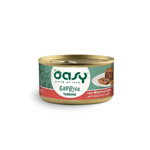 Oasy Caprice Terrine with Beef and Carrots - терин за котки с говеждо месо и моркови 85 гр.
