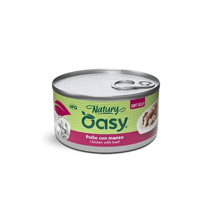 Oasy Nature Adult Chicken with Beef - консерва за възрастни котки с пиле и говеждо месо 85 гр.