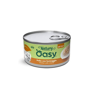 Oasy Cat Natury Soft Jelly Chicken With Cheese - консерва за котки с пилешко и сирене 150 гр