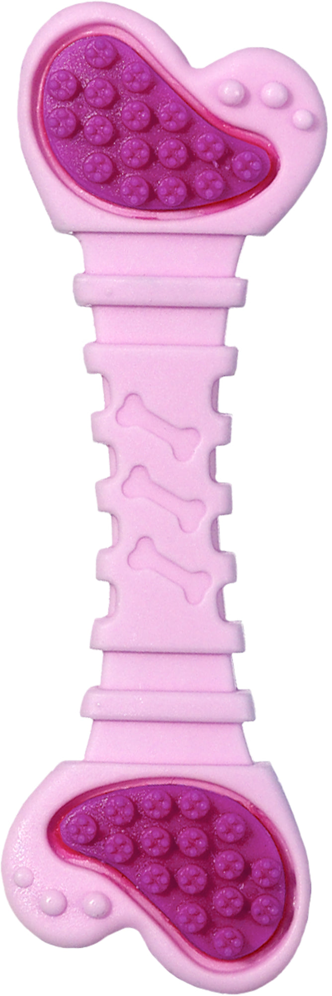 FLAMINGO Toy Puppy Ruffus Bone - дентална играчка за куче /син, розов, зелен/