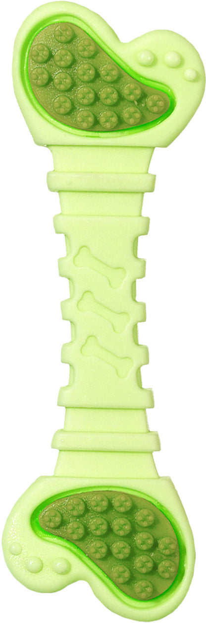 FLAMINGO Toy Puppy Ruffus Bone - дентална играчка за куче /син, розов, зелен/