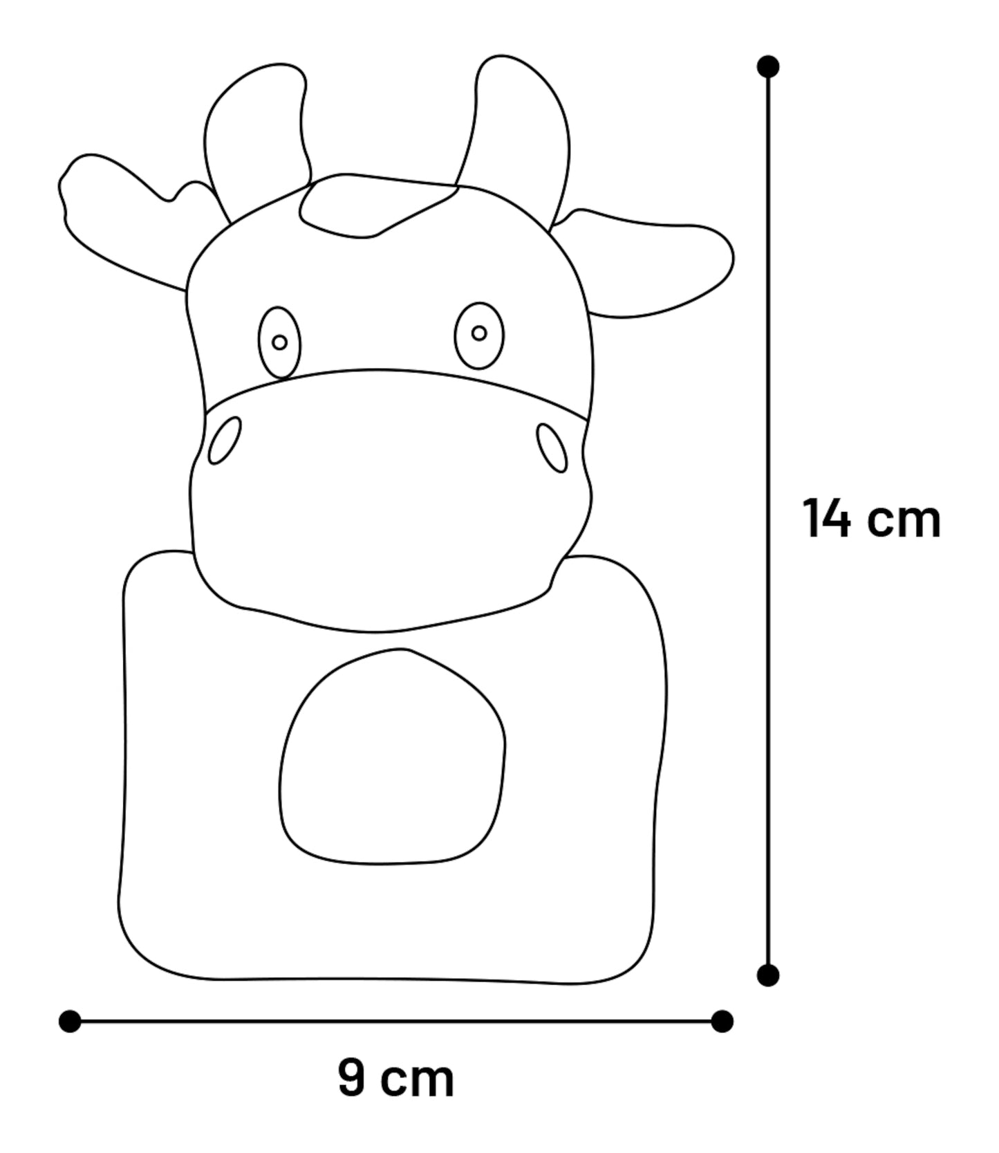 Flamingo Puppy Allen Frog & Duck & Cow & Pig Multiple colours - плюшена играчка 14 см.