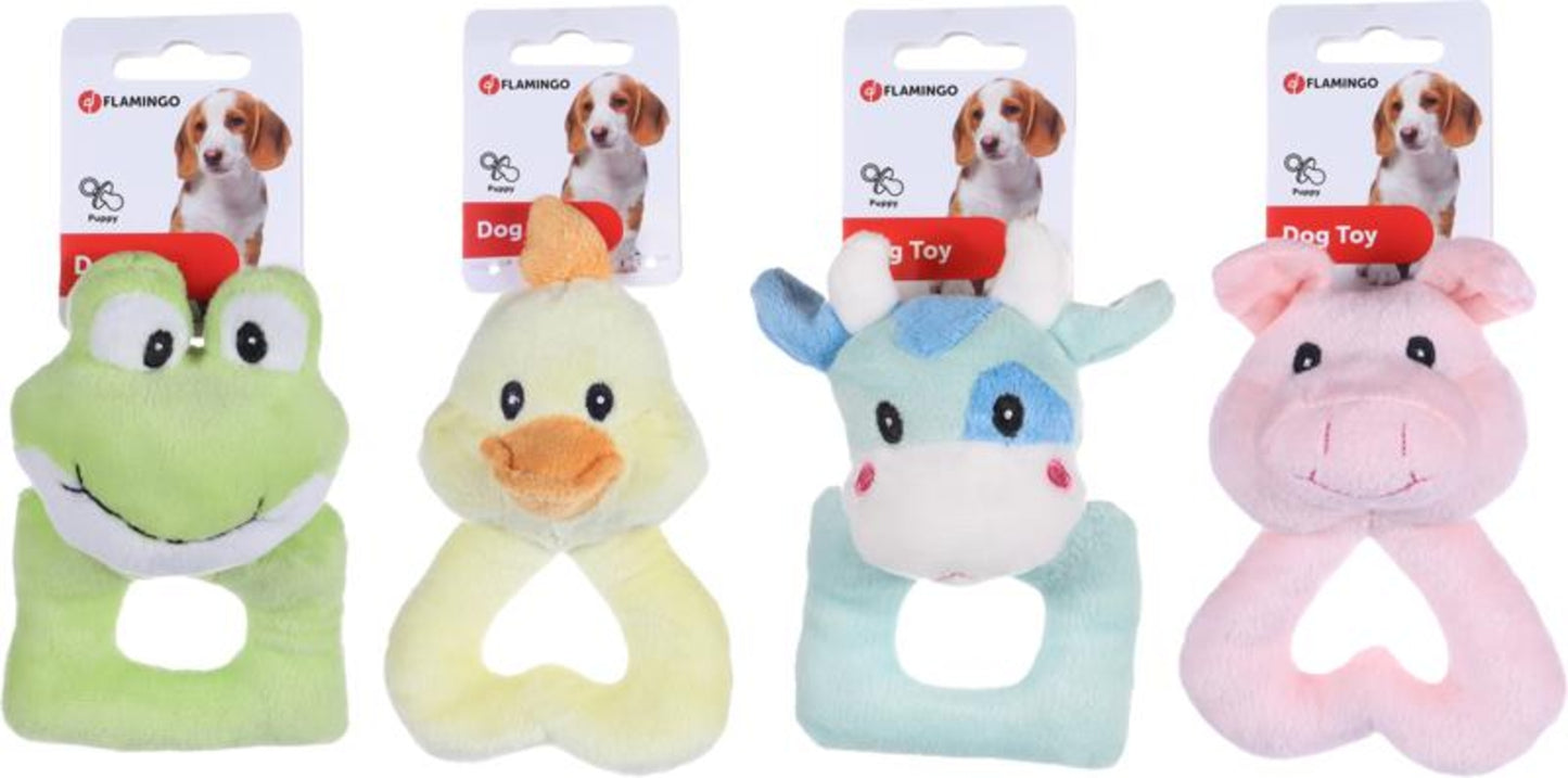 Flamingo Puppy Allen Frog & Duck & Cow & Pig Multiple colours - плюшена играчка 14 см.