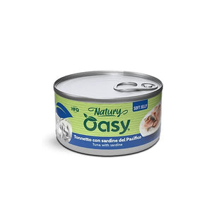 Oasy Cat Natury Soft Jelly Tuna With Sardine - консерва за котки с риба тон и сардини 150 гр