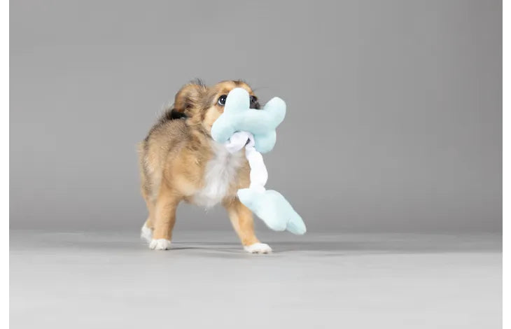 Flamingo puppy Boban - плюшен кокал със звуков ефект 20 см /син, розов /