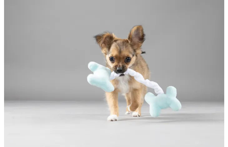Flamingo puppy Boban - плюшен кокал със звуков ефект 20 см /син, розов /