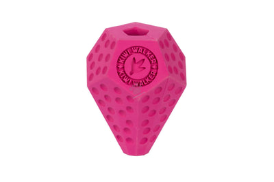 Kiwi Walker Lets Play Diaball Mini Pink - гумена играчка за лакомства 8,4 см, розов