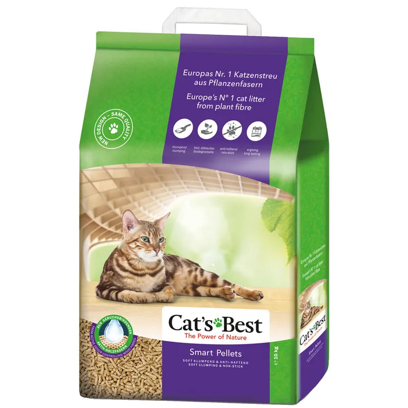 Cats Best Smart Pellets - котешка тоалетна за дългокосмести котки 20 литра