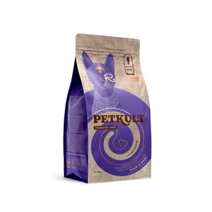 Petkult Cat Probiotic Care Hair and Skin - пълноценна храна за възрастни котки със сьомга 2 кг