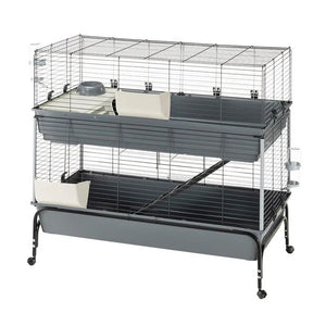 Ferplast Rabbit 120 Double - клетка с пълно оборудване за мини зайчета 118 / 58 / 117см.