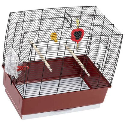 Ferplast Cage Rekord 3 White - клетка за птици с пълно оборудване 49 / 30 / 48,5 см