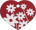 iMARC Red Daisy Flower Heart - медальон