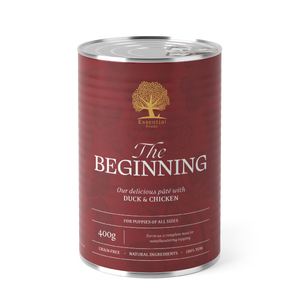 Essential The Beginning Pate - пастет за подрастващи кучета с пилешко и патешко 400 гр.