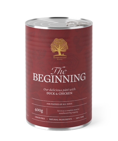 Essential The Beginning Pate - пастет за подрастващи кучета с пилешко и патешко 400 гр.