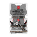 Waudog Harness with Lead Leopard XS - нагръдник с повод за котка с QR код за сигурност 25 / 40 см / 10 мм