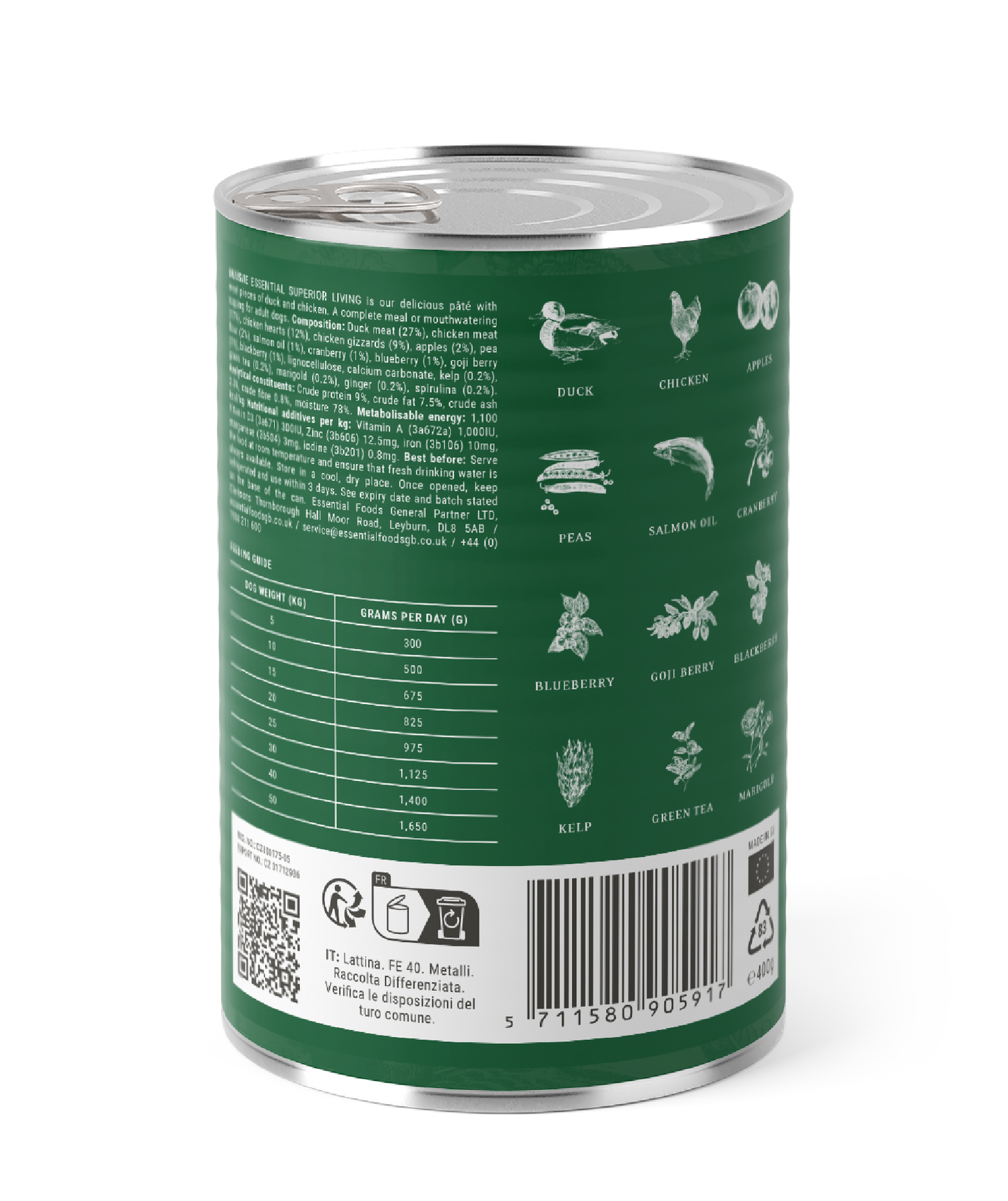 Essential Superior Living Pate - пастет за кучета с патешко и пилешко 400 гр.