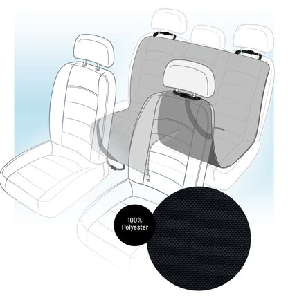 Flamingo Car seat cover Coda Back seat Black - покривало за кола 214 / 147 / 0.1 см