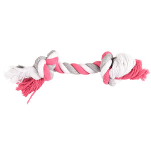 Flamingo Jim Cord with 2 Knots Fuchsia - играчка за куче, розова