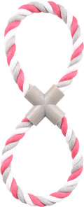 Flamingo Jim Tug rope 8-shape Fuchsia- играчка за кучета 36 см