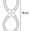 Flamingo Jim Tug rope 8-shape Fuchsia- играчка за кучета 36 см