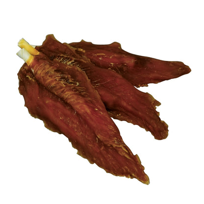 Nobby StarSnack Barbecue Duck Stick - лакомство от пресована кожа с патешко месо, кутия, 13,5 см, 140 бр