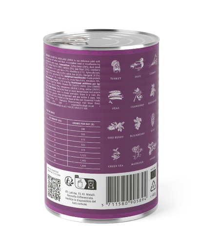 Essential Highland Living Pate - пастет за кучета с пуешко и патешко 400 гр.