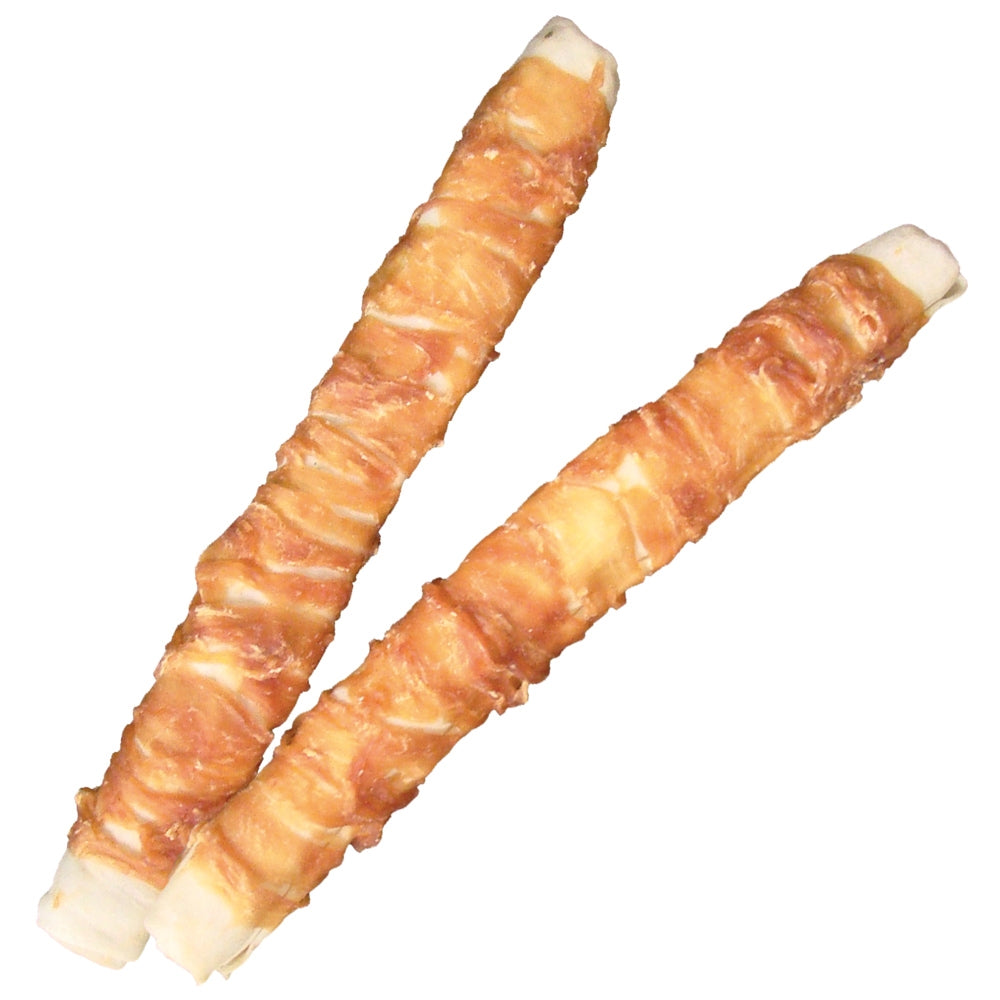 Nobby StarSnack Barbecue Wrapped Chicken XXL - пури от пресована кожа с пилешко месо, кутия, 27 см, 23 бр