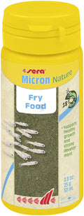 Sera Micron Nature - фина прахообразна храна за осигуряване растежа на новоизлюпени хайверни рибки 50 мл