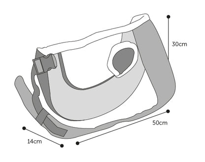 Flamingo Skip Sling Carrier - чанта за кучета до 10 кг. за през рамо 50 / 14 / 30 см.