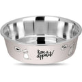Enjoy Castron Inox Play Time Rhino - метална купа с илюстрация, тъмносива 2100 мл