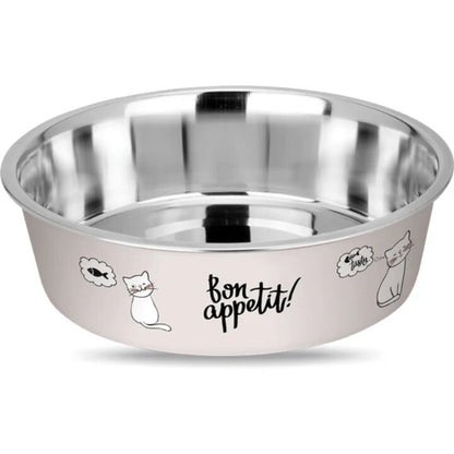 Enjoy Castron Inox Bon Appetit - метална купа с илюстрация 450 мл