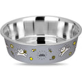 Enjoy Castron Inox Play Time Rhino - метална купа с илюстрация, тъмносива 2100 мл