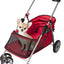 Flamingo Buggy Damio Red - количка за кучета 76 / 45 / 90.5 см