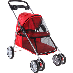 Flamingo Buggy Damio Red - количка за кучета 76 / 45 / 90.5 см