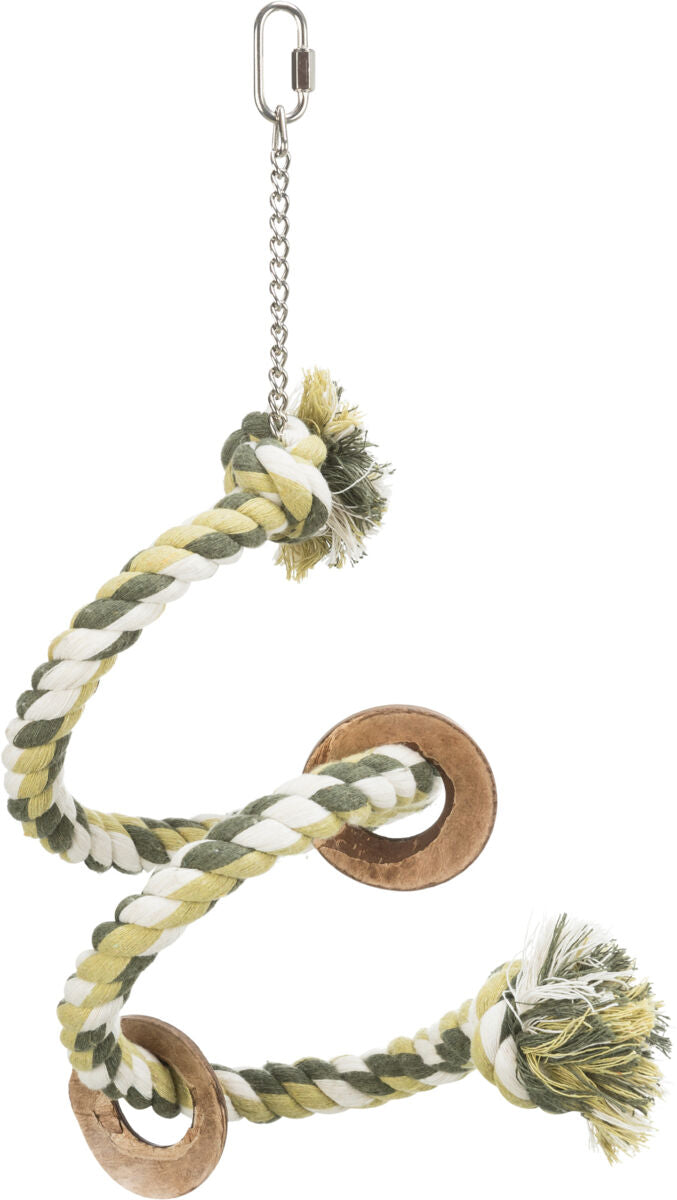 Trixie Spiral Rope Perch - спирала въже с камбанка 50 см
