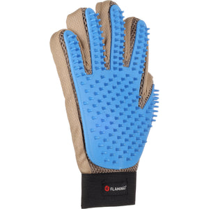 Flamingo Grooming glove Mandy Blue & Black - ръкавица за раресване на късокосмести кучета