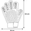 Flamingo Grooming glove Mandy Blue & Black - ръкавица за раресване на късокосмести кучета