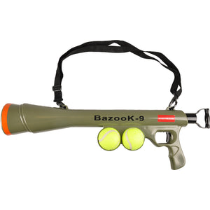 Flamingo Toy Wissam Bazooka With Ball Khaki -автоматично изхвърляне на тенис топка над 20 метра