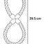 Flamingo Toy Jim Tug rope 8-shape - играчка за кучета 39,5 см, зелен