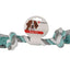 Flamingo Jim Cord With 2 Knots Mint Green - играчка въже 22 см. / зелен /