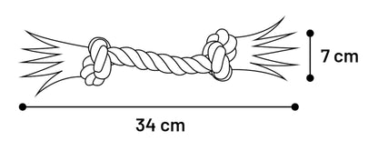 Flamingo Jim Cord with 2 knots - играчка за куче 34 см