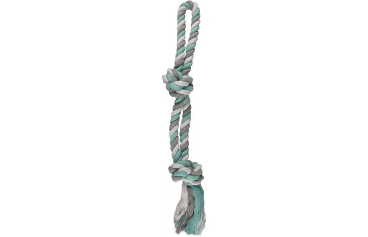 Flamingo Toy Jim Tug rope with 2 knots Mint green 52 см. / зелен /