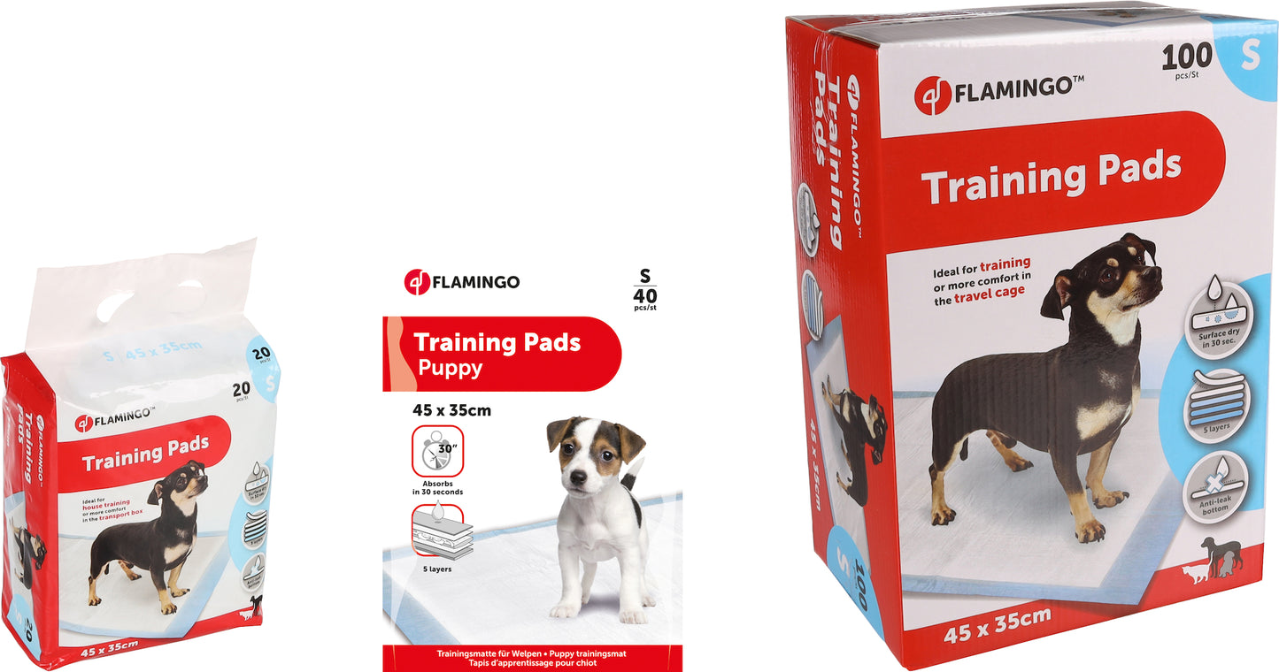 Flamingo Training Pads White S - хигиенни подложки за кучета 45 / 35 см, 40 бр